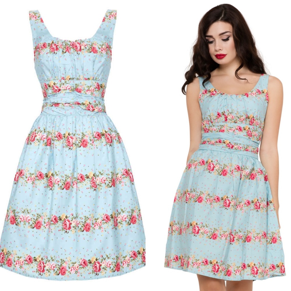 Voodoo Vixen pin up floral dress